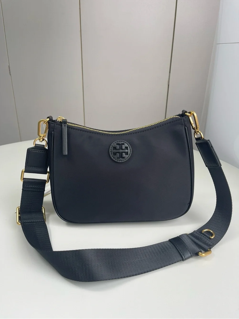 Tory Burch Black Nylon Crossbody Bag